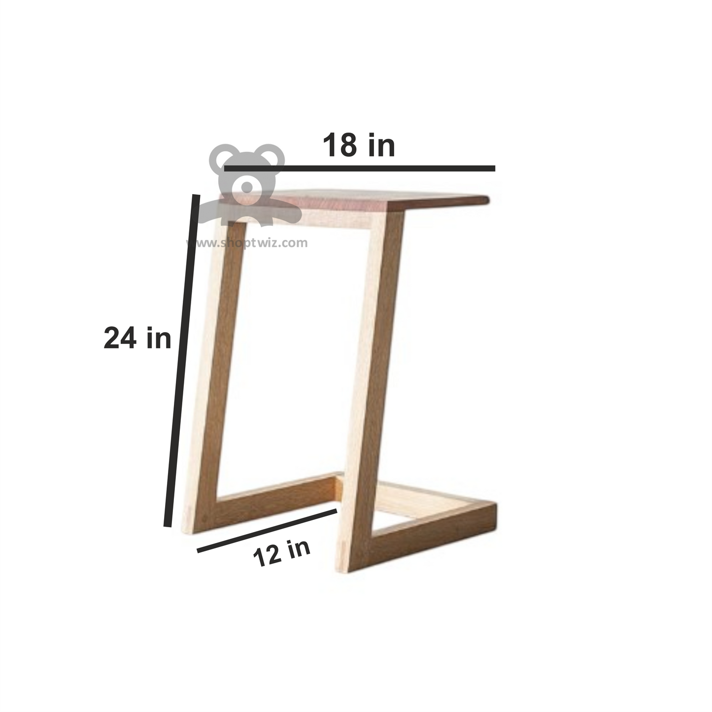 ShopTwiz Wooden Dinner and Study Stand for Sofa