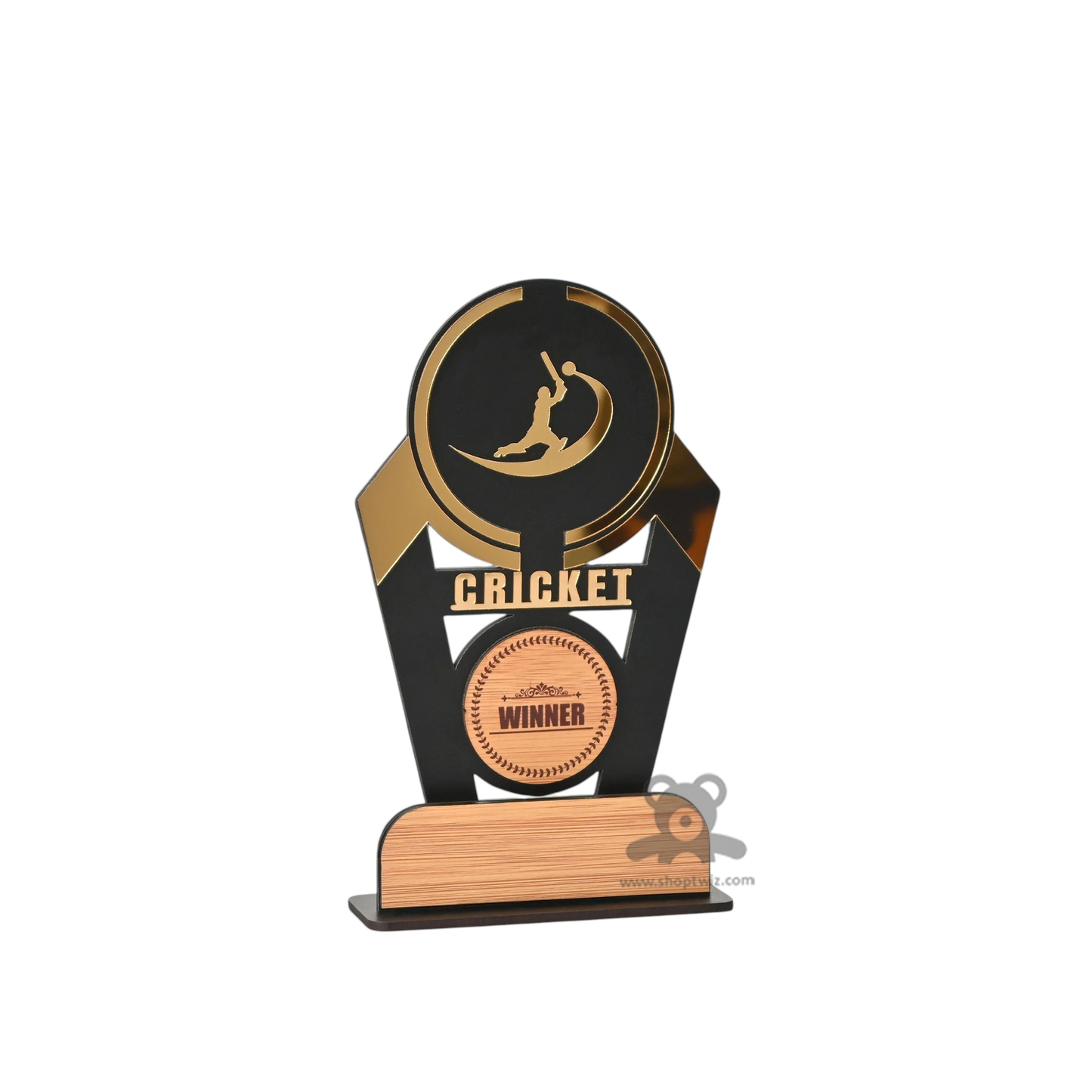 ShopTwiz Beautiful Trophy with Customized Logo and Text