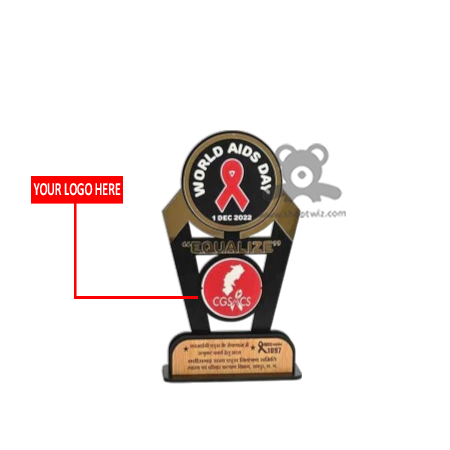 ShopTwiz Premium Wooden Trophy – Customizable Corporate Award & Recognition Gift