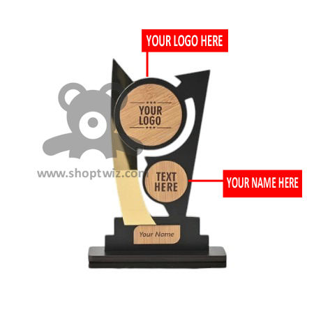 ShopTwiz Trophy with Customized Logo and Text
