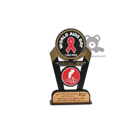 ShopTwiz Premium Wooden Trophy – Customizable Corporate Award & Recognition Gift