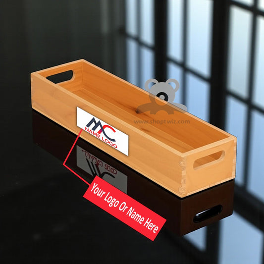 ShopTwiz Wooden Short Tray – Elegant Corporate Gift & Multipurpose Utility Tray