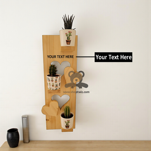 ShopTwiz Wooden Flower Pot Stand – Stylish Corporate Gift & Home Décor