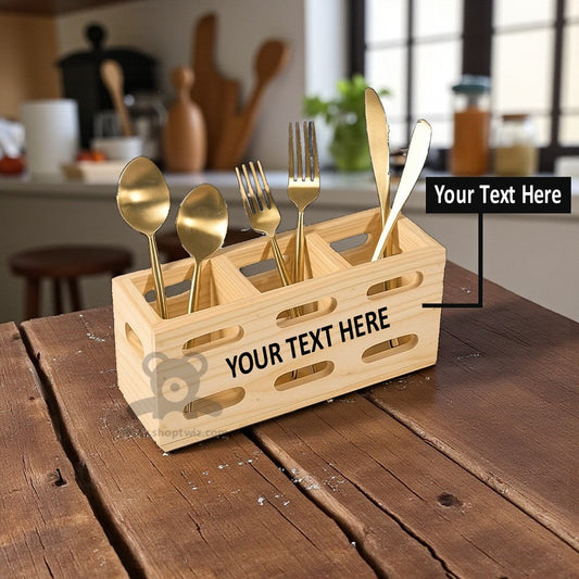 ShopTwiz Wooden Kitchen Spoon Stand – Elegant Corporate Gift & Table Organizer
