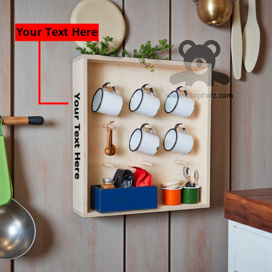 ShopTwiz Customized Coffee Mug Holder – Personalize with Logo or Name | Elegant Corporate Gift