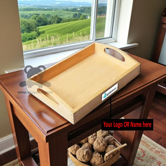 ShopTwiz Wooden Serving Tray – Elegant Corporate Gift & Multipurpose Organizer
