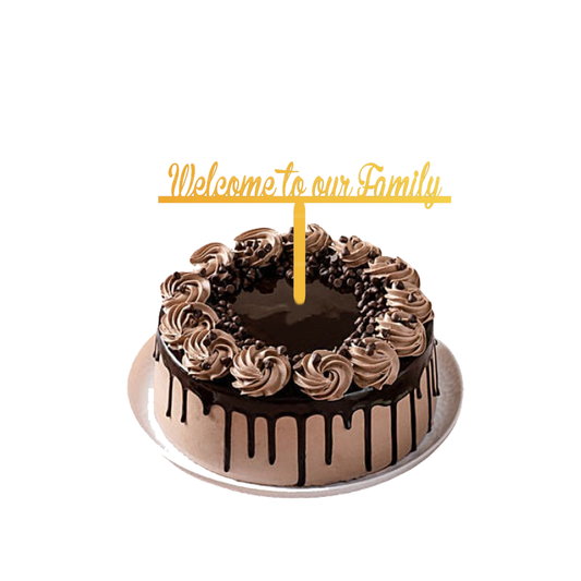 Welcome to our Family cake topper