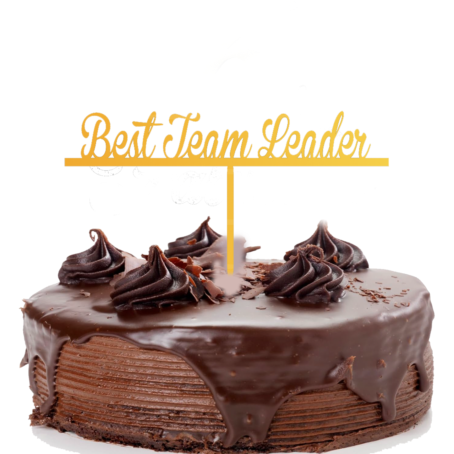 Best Team Leader cake topper