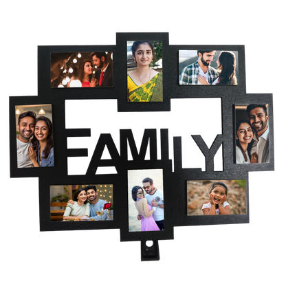 ShopTwiz Happy Family Collage Photo Frame with 8 photos ( Customizable )