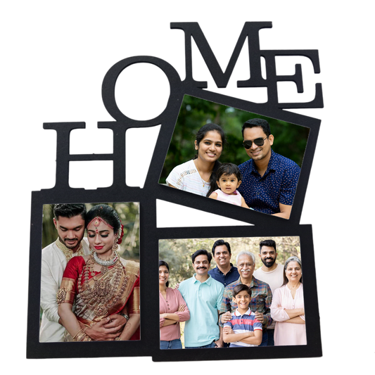 ShopTwiz Home Collage Photo Frame with 3 photos ( Customizable )