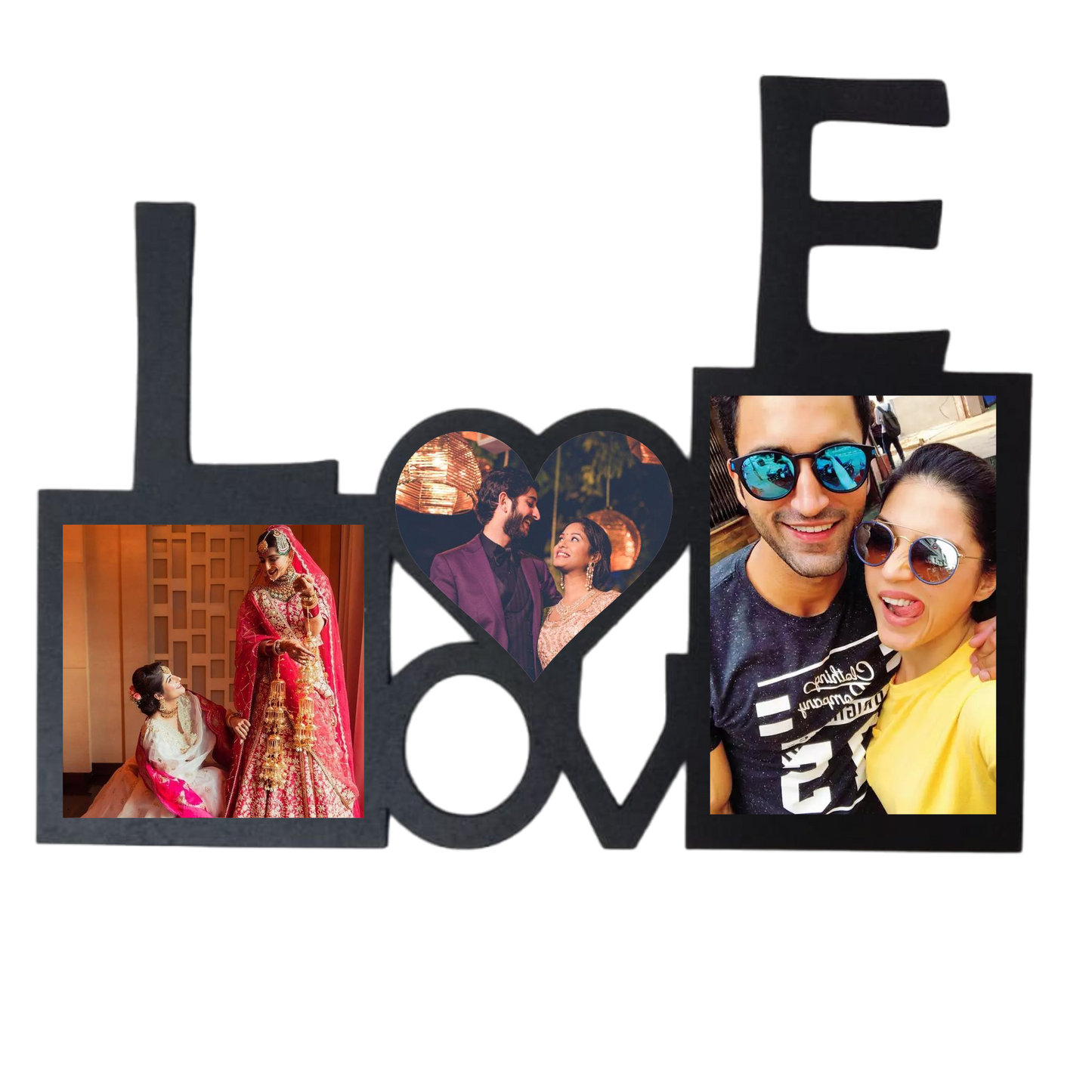 ShopTwiz My Love Collage Photo Frame with 4 photos ( Customizable )