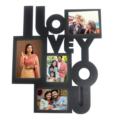 ShopTwiz My Love Collage Photo Frame with 4 photos ( Customizable )