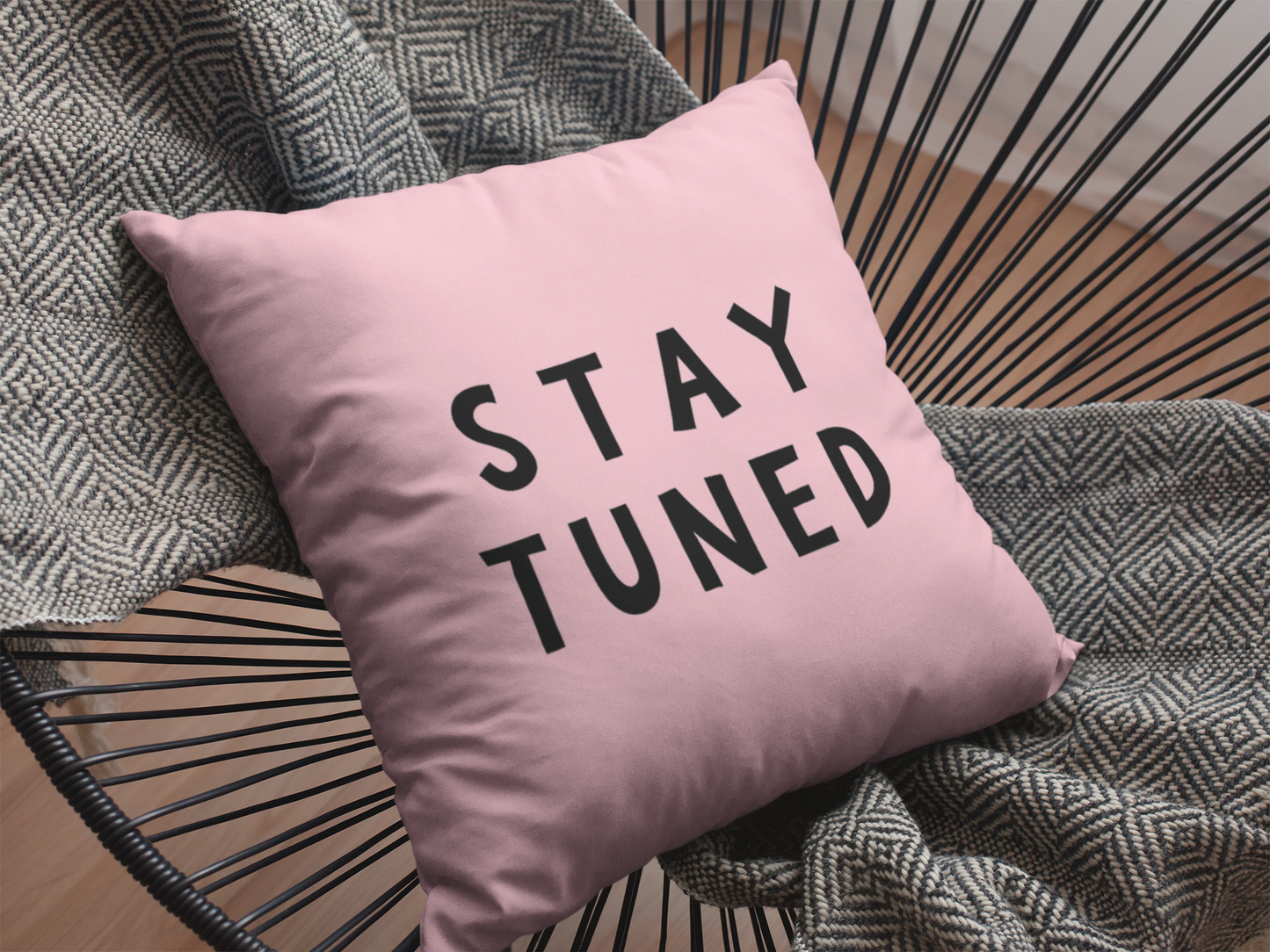 Stay Tuned Printed Cushion
