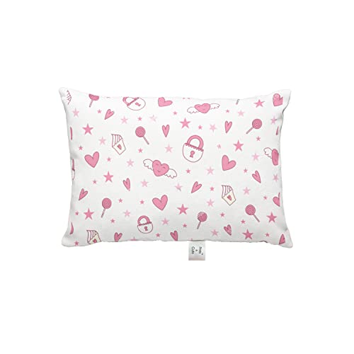 Prints and Cuts Toddler/Baby/New Born Pillow with Extra Soft Pillow Cover - Candy Icecream - 9" x 12" - Baby Pillow for Bedding, Bed Set - (Set of 1)