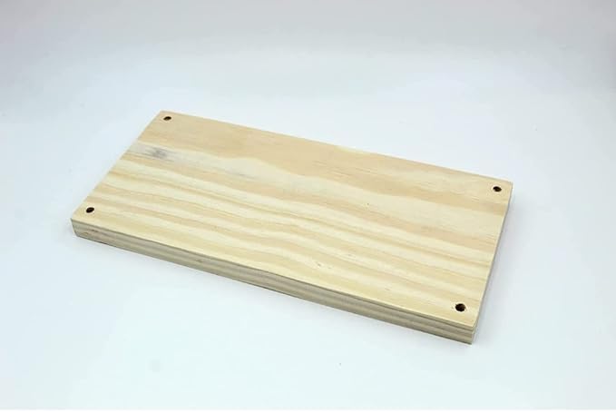 ShopTwiz Pinewood Plank for Macrame Products | Rectangle Wooden Plank for Crafting | Solid and Natural Wooden Plank | DIY | Pack of 4Pcs