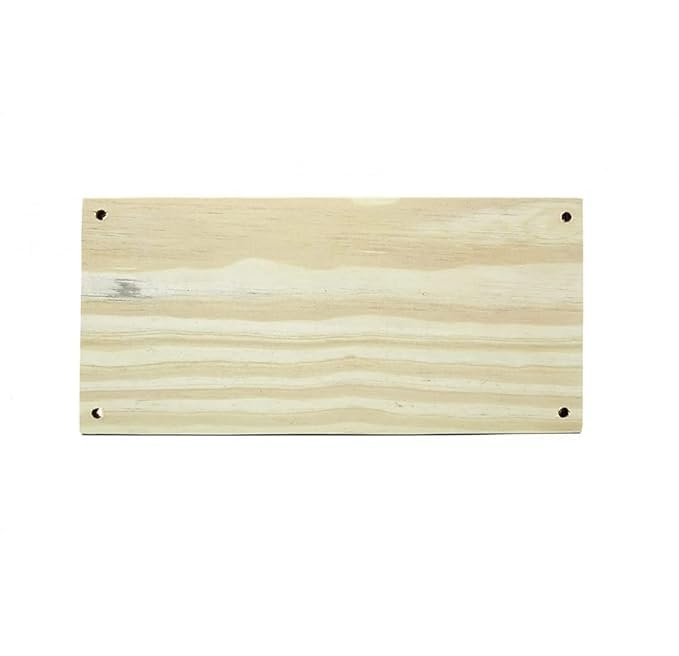ShopTwiz Pinewood Plank for Macrame Products | Rectangle Wooden Plank for Crafting | Solid and Natural Wooden Plank | DIY | Pack of 4Pcs