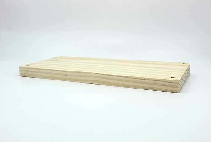 ShopTwiz Pinewood Plank for Macrame Products | Rectangle Wooden Plank for Crafting | Solid and Natural Wooden Plank | DIY | Pack of 4Pcs
