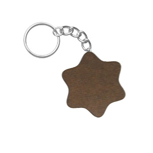 ShopTwiz DJ Skull Printed Wooden (Hexagon) Keyring