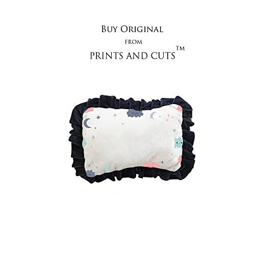 Prints and Cuts Bathing Infants Head Shape Ultra Soft Pillow for Kids/Toddler/Baby (0-2 Years)