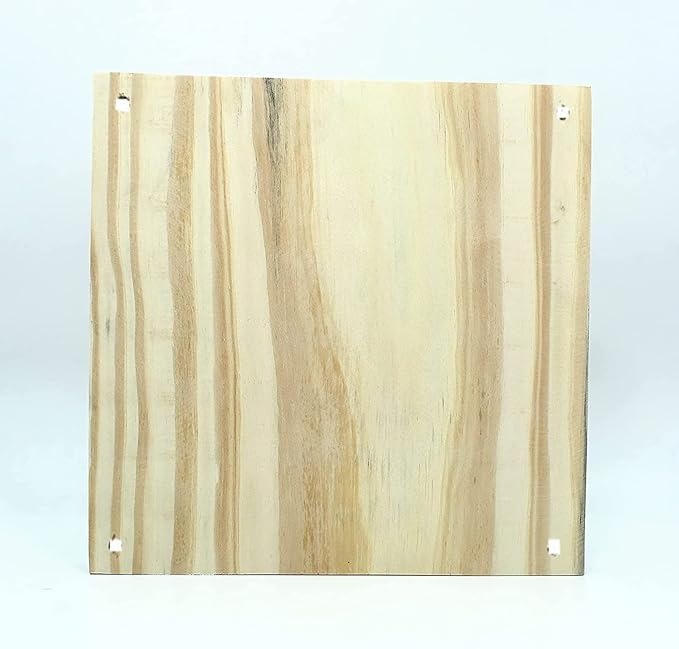 ShopTwiz Natural Pine Wood Plank Pack of 5pc | Solid Hardwood Square Shape | for Wall Hanger Plank for DIY, Art and Craft & More
