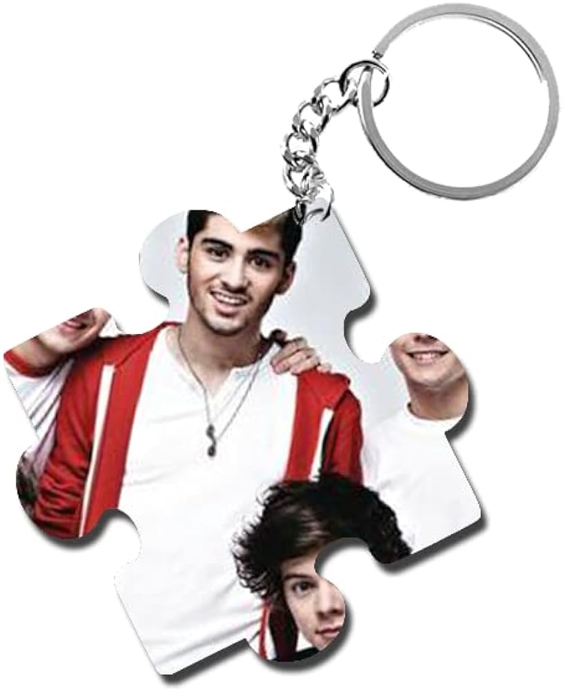 ShopTwiz One Direction Wooden Puzzle Key Ring (Set of 2)