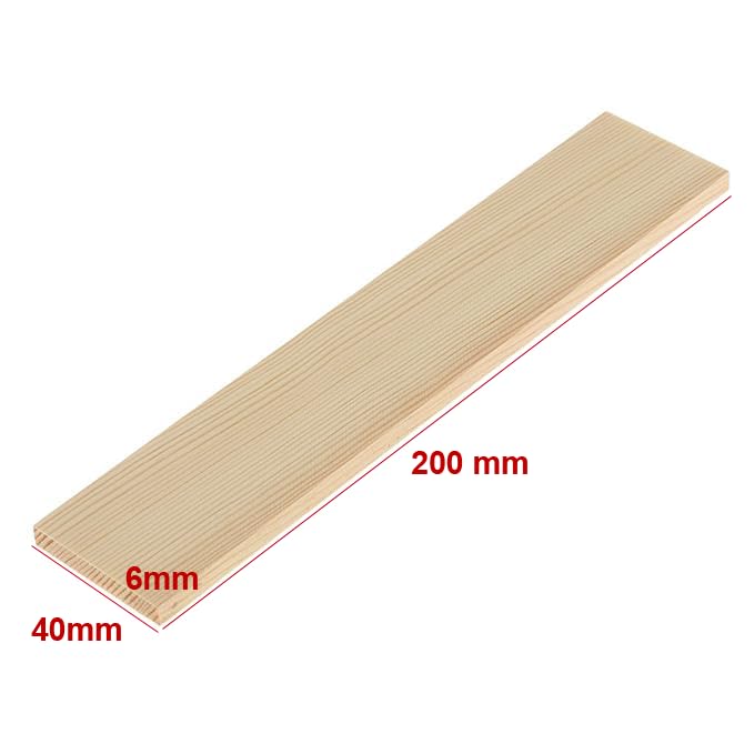ShopTwiz 10 Pieces Natural Pine Wood Rectangle Board Panel for Arts Craft