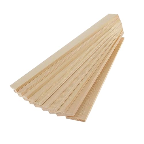 ShopTwiz Craft 20 Pieces Natural Pine Wood Rectangle Board Panel for Arts Craft