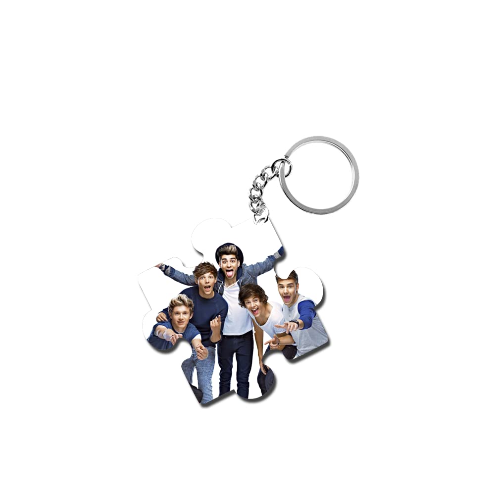 ShopTwiz One Direction Multicolour Wooden Puzzle Key Ring