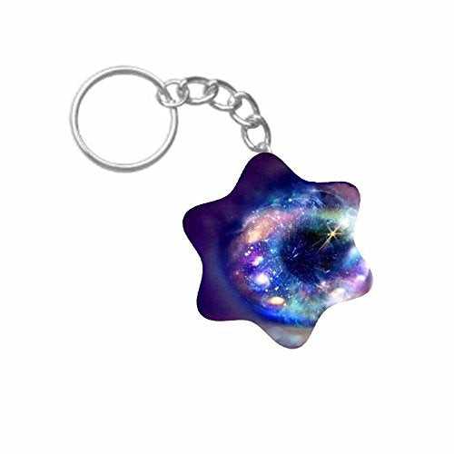 ShopTwiz Eye Ball Printed Wooden (Hexagon) Keyring