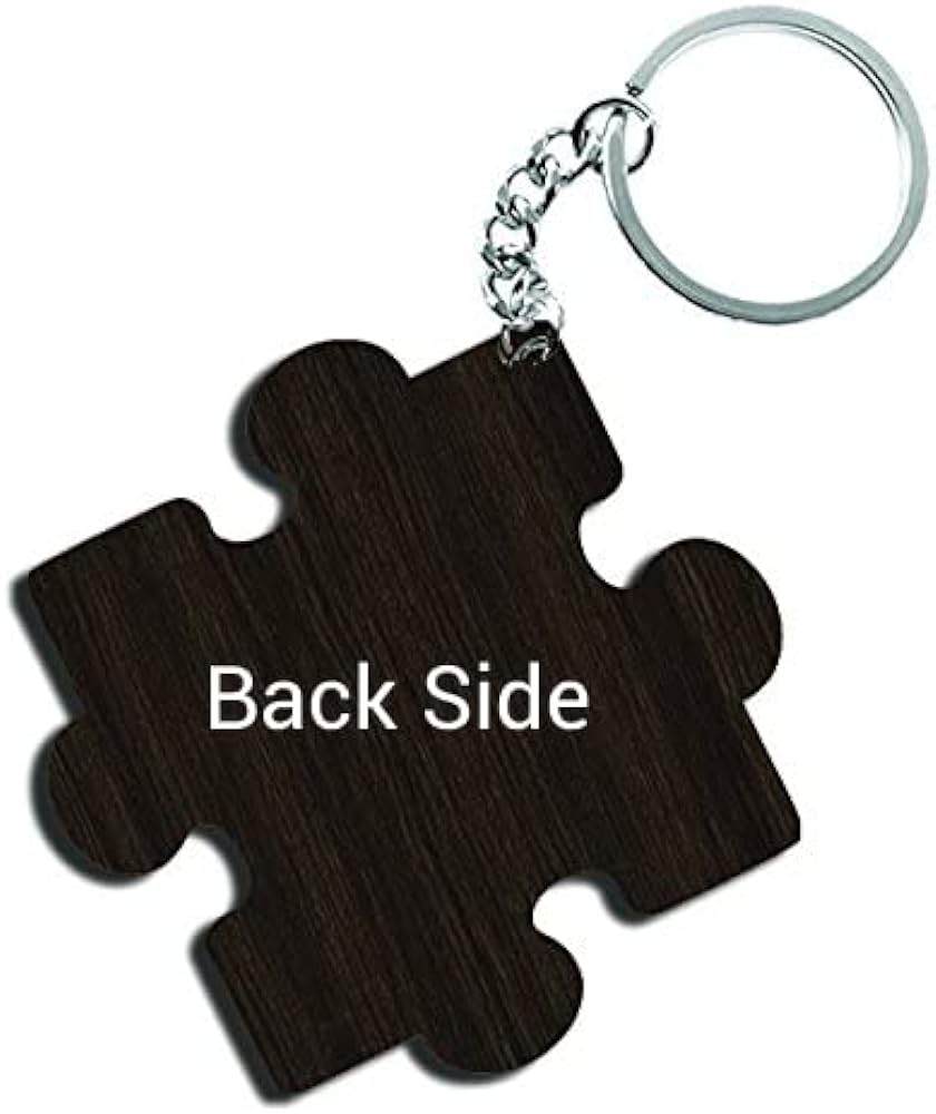 ShopTwiz Robert and Kristen (Twilight) Wooden Puzzle Key Ring (Set of 2)