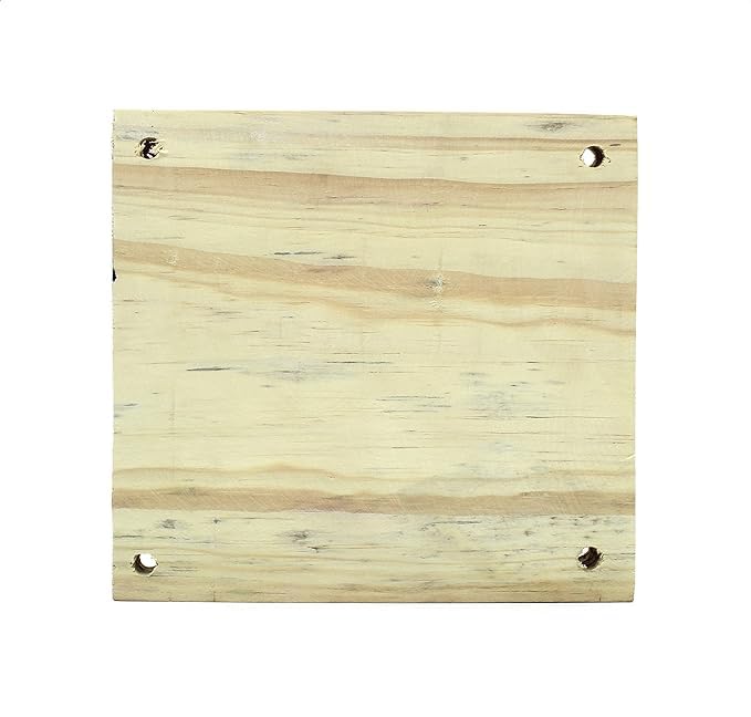 ShopTwiz Natural Pine Wood Plank Pack of 5pc | Solid Hardwood Square Shape | for Wall Hanger Plank for DIY, Art and Craft & More