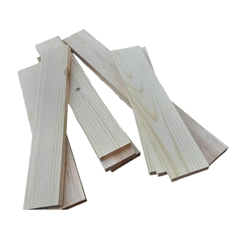 ShopTwiz Craft Projects, Wall/Ceiling Panel Wooden Plank for Macrame Wall Hanging Plant Hanger/Other Art & Craft Projects set of 4 pc