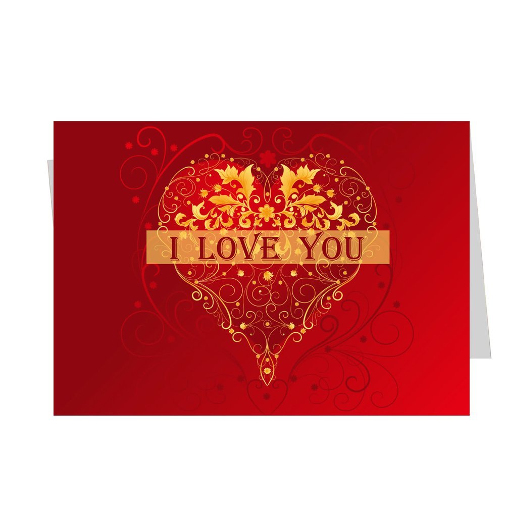 ShopTwiz I Love You Printed Greeting Card