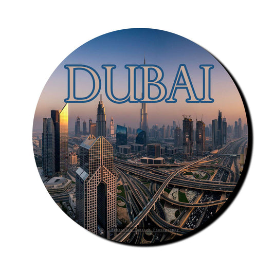 Turnhover Dubai Fridge Magnet (Multicolour)