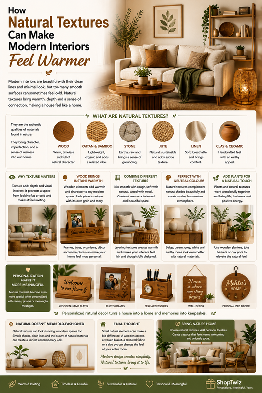 How Natural Textures Can Make Modern Interiors Feel Warme