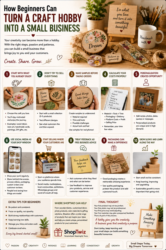 How Beginners Can Turn a Craft Hobby Into a Small Business