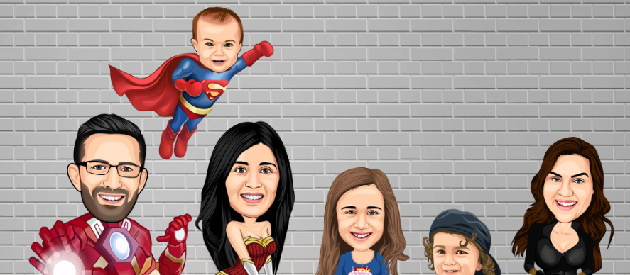 How to order Customized Superhero Caricature - ShopTwiz