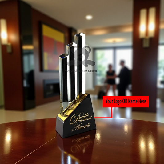 ShopTwiz Customized Trophy – Personalized Logo & Name Corporate Gift