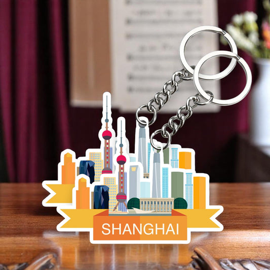 Shanghai Beautiful City Key chain ( Set of 2 )
