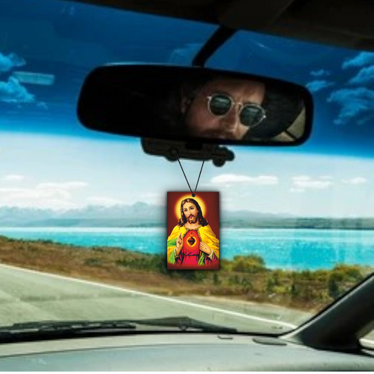 ShopTwiz Holy Yesu Wall Tag Car Hanging Decorative