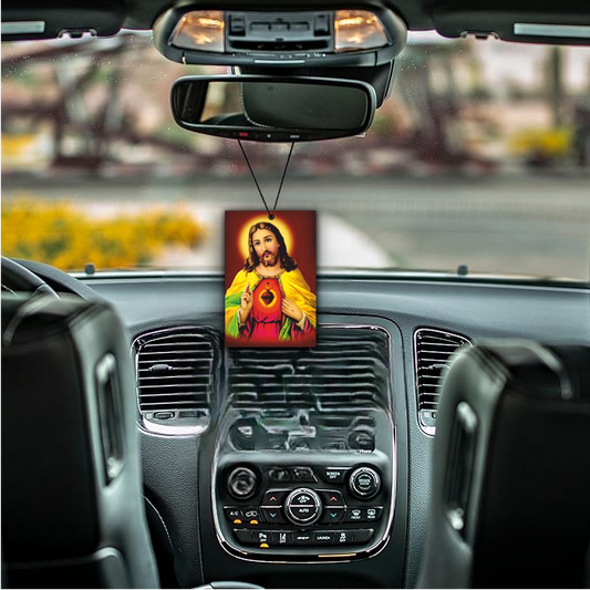 ShopTwiz Holy Yesu Wall Tag Car Hanging Decorative