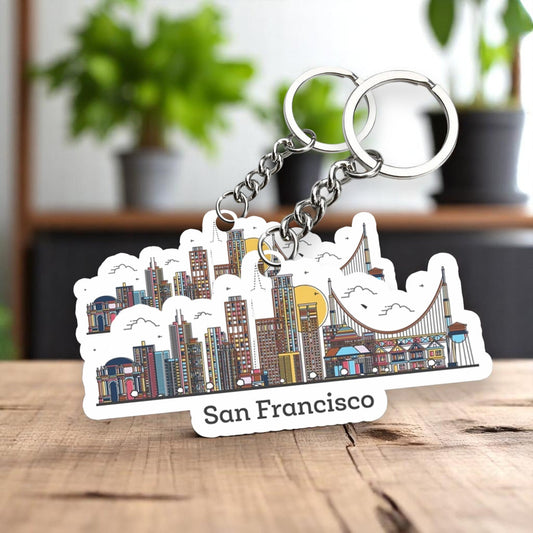 Beautiful San Francisco  Key chain ( Set of 2 )