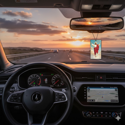 ShopTwiz Yesu Devotional Pendant Car Hanging Decorative