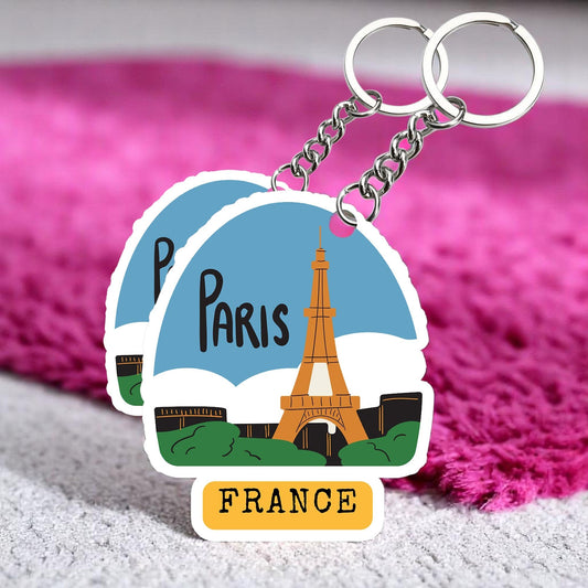 Beautiful Paris   Key chain ( Set of 2 )
