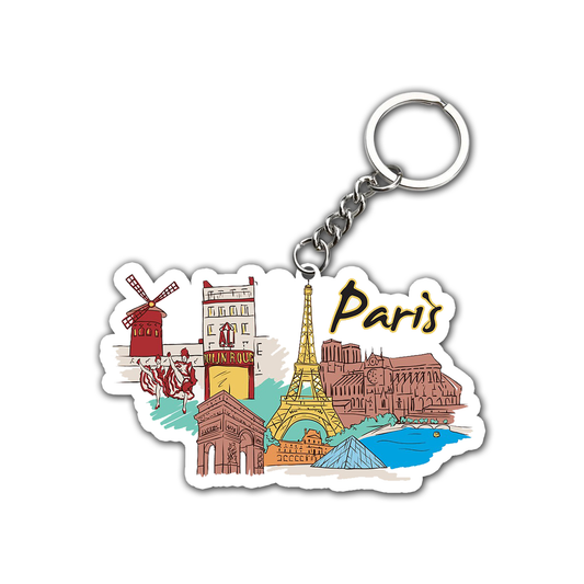 Paris city  Key chain ( Set of 2 )