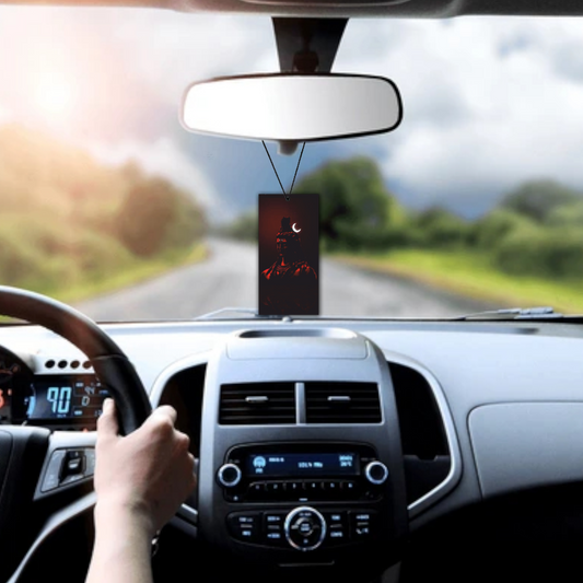 ShopTwiz Bholenath Trinetra Symbol Car Hanging Decorative