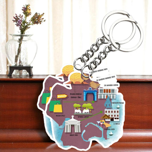 Pondicherry Key chain ( Set of 2 )