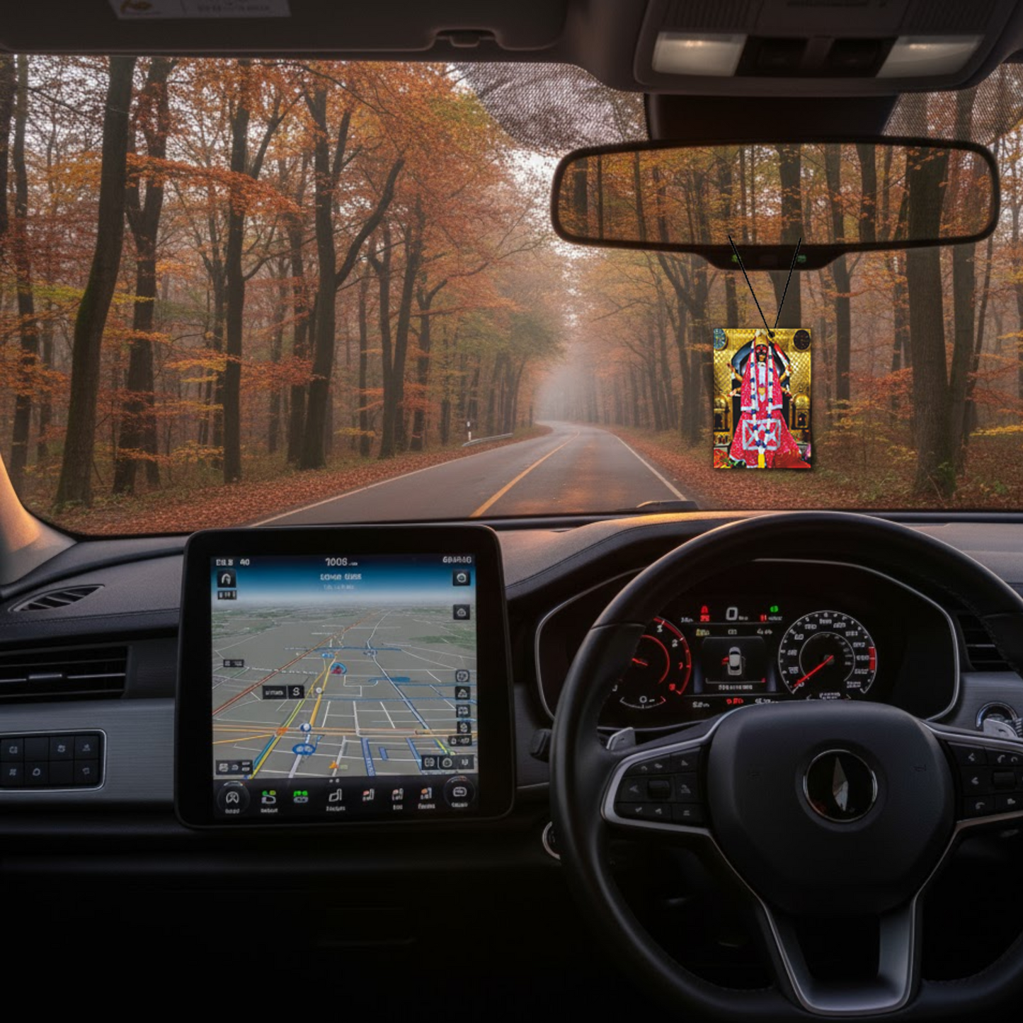 ShopTwiz Kali Mata Shakti Power Car Hanging Decorative