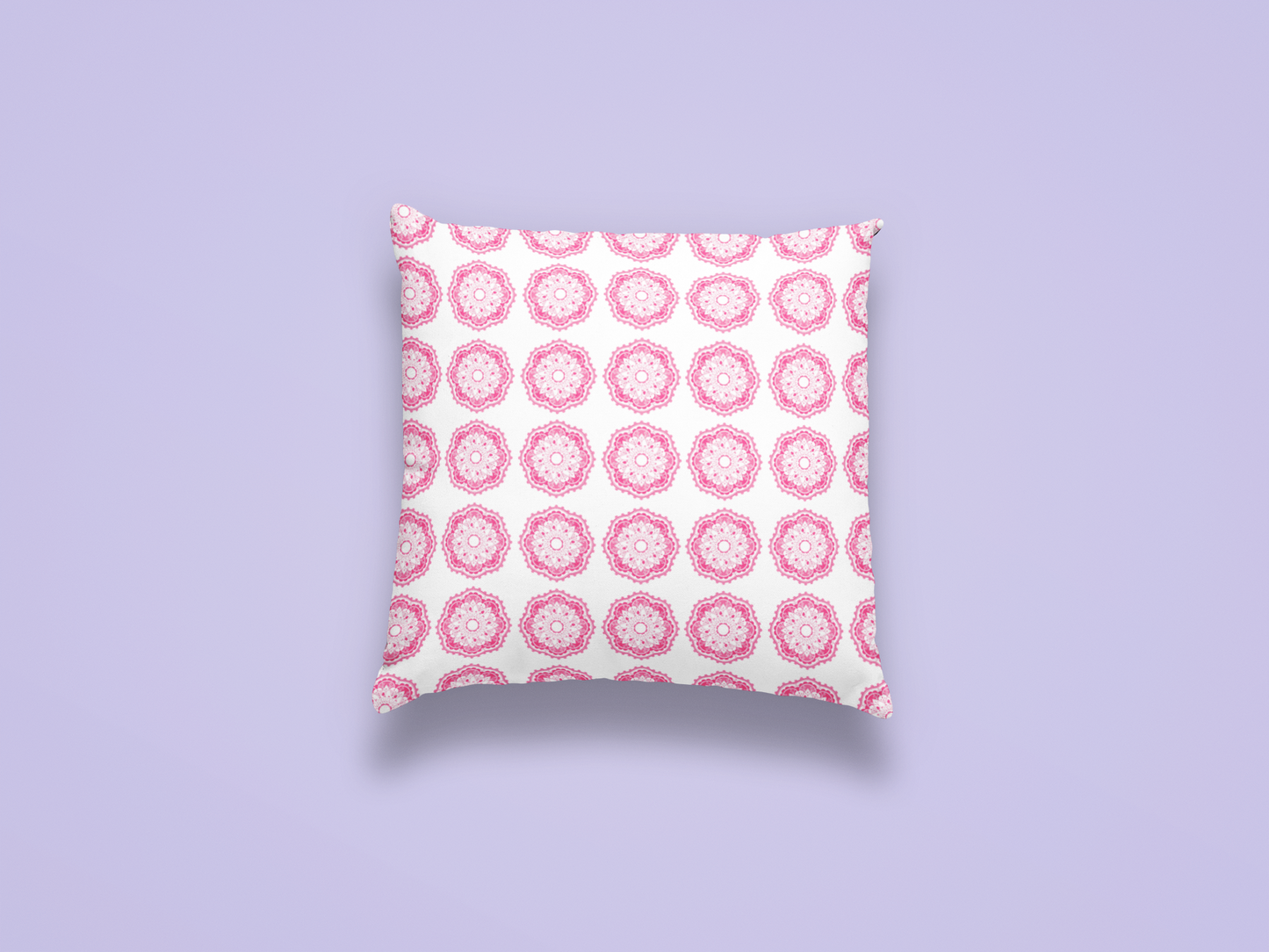 Printed Ethnic Cushion Cover with Filler Included ( 12 inch x 12 inch )