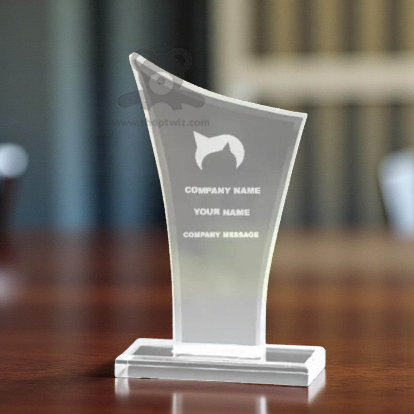 ShopTwiz Customized Trophy – Personalized with Logo or Name | Premium Corporate Gift
